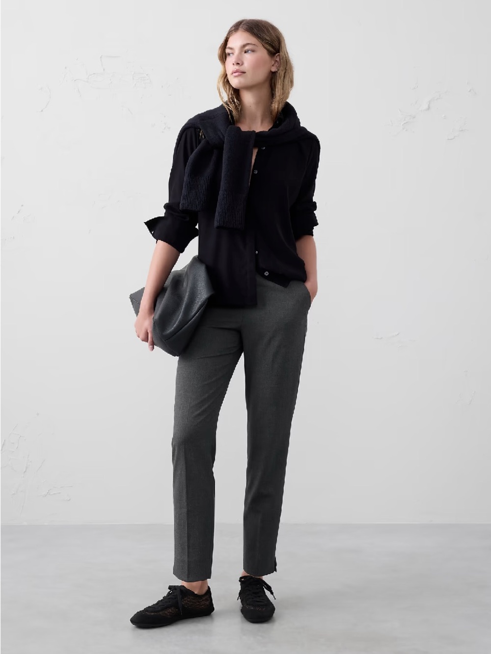 Banana Republic Hayden Tailored Gray Women's Dress Pants